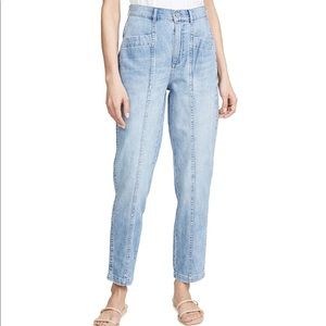 NWT la vie Rebecca Taylor hirise side picket front drapey  jean sold out